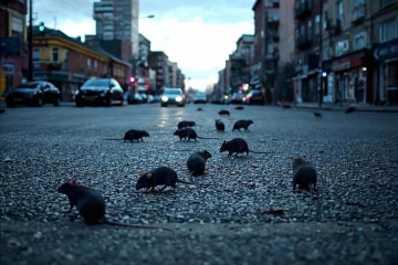 A subida global de ratos em cidades